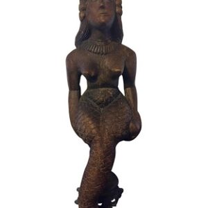 Vintage South Seas Carved Teak Mermaid