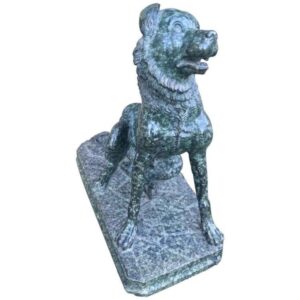 Italian Marble Sculpture of a Dog