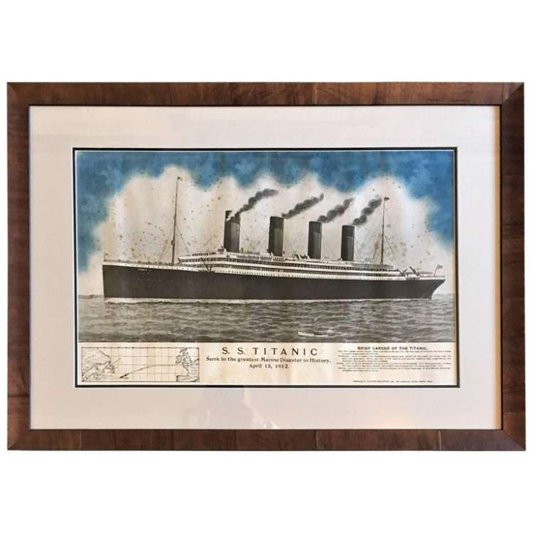 Period Printed Broadside of the Titanic Catastrophe, Published on April 15, 1912 Period Printed Broadside of the Titanic Catastrophe, Published on April 15, 1912