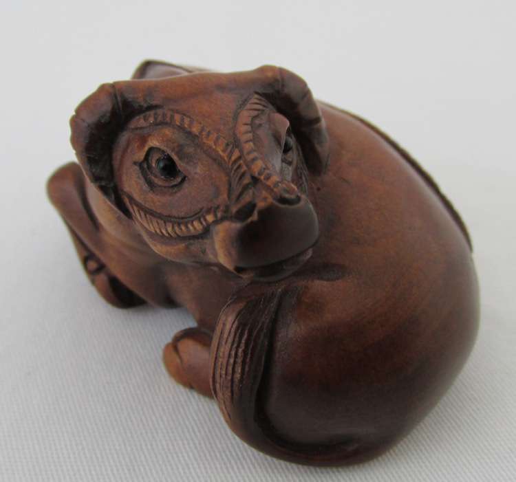 Antique Boxwood Netsuke