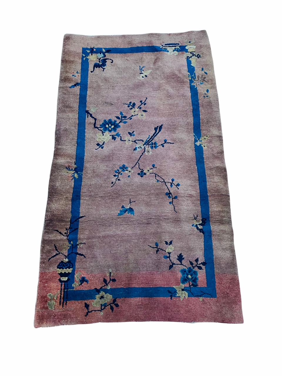 Antique Chinese Art Deco Scatter Rug, circa 1920 – antiques depot
