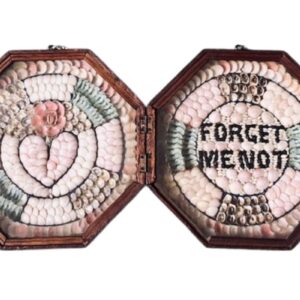 Antique Double Sailor's Valentine - "Forget Me Not", Signed and Dated "Barbados, 1915"