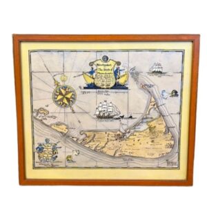 Map of Nantucket by Austin Strong (1881 - 1952), circa 1921