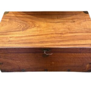 19th Century China Trade Brass Bound Camphor Wood Sea Chest