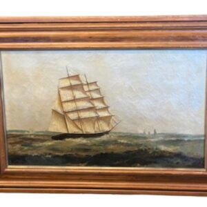 19th Century American Seascape, by L.M. Cook, circa 1870s or 80s