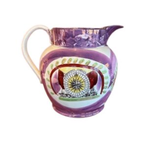 Early 19th Century Sunderland Pink Lustre Huge Nautical Decorated Jug, circa 1820