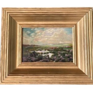 19th Century Salt Marsh Landscape Painting, circa 1870