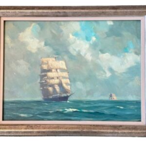 Whaling Seascape "North Atlantic" by Gordon Grant (1875 - 1962), circa 1920s