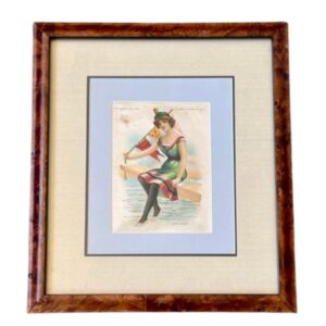 Antique Nantucket Bathing Beauty Tobacco Silk, circa 1910s-20s
